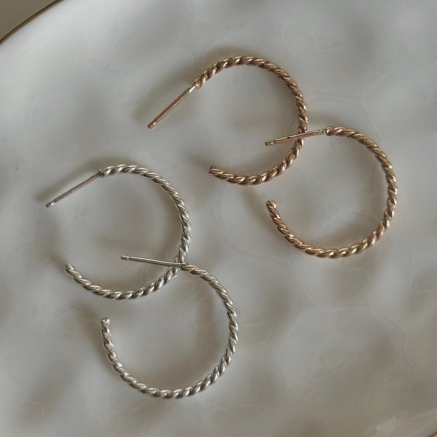 Twist Hoop Earrings