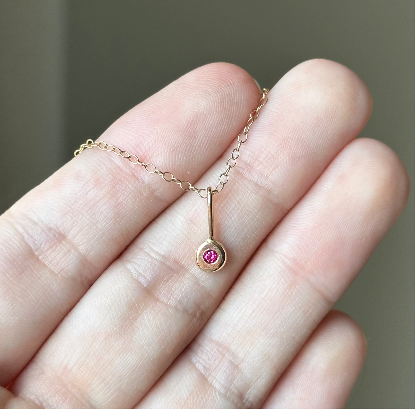 Birthstone Charm Necklace