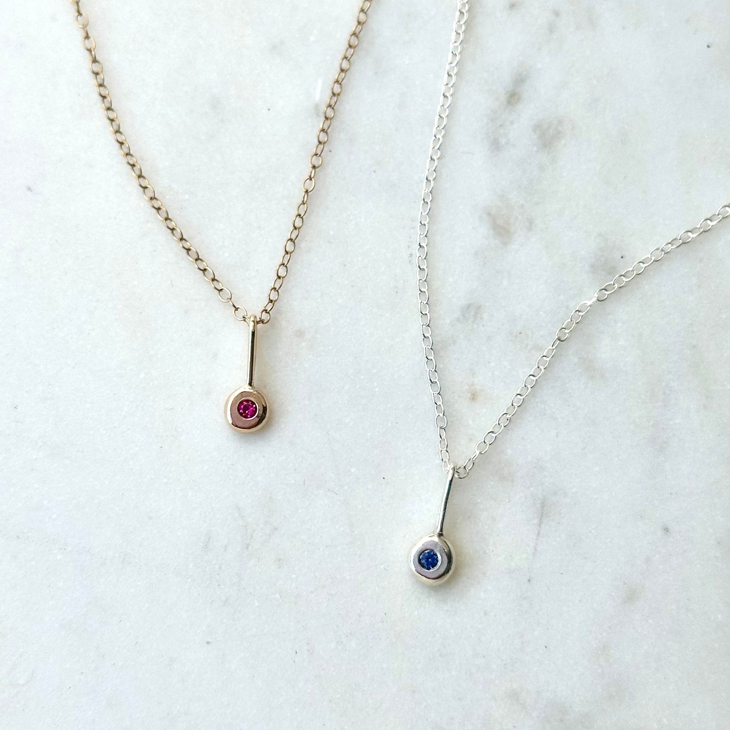 Birthstone Charm Necklace