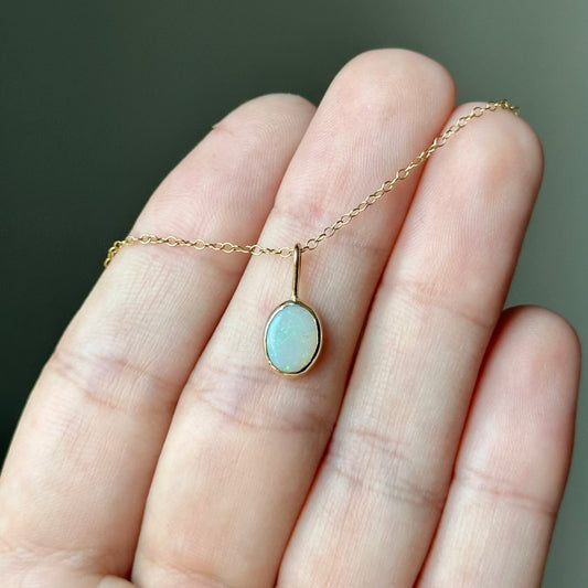 Opal Charm Necklace