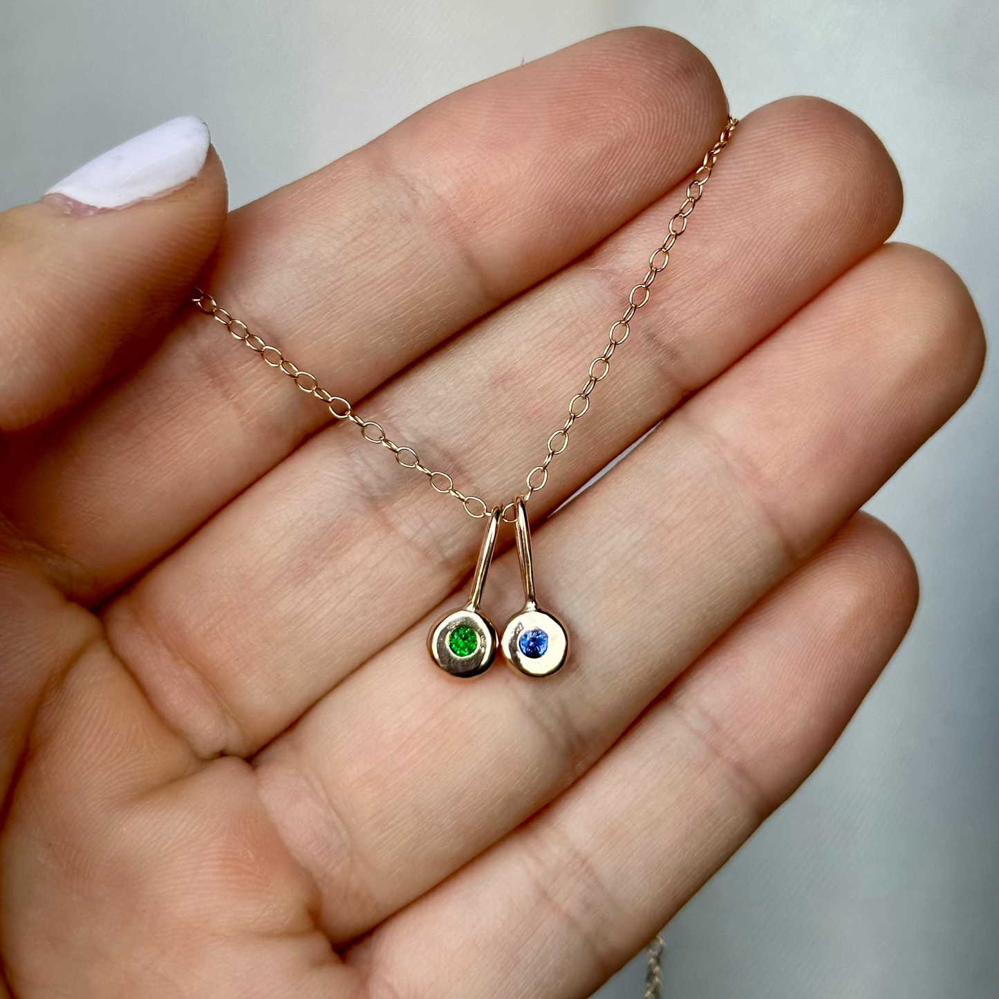 Birthstone Charm Necklace