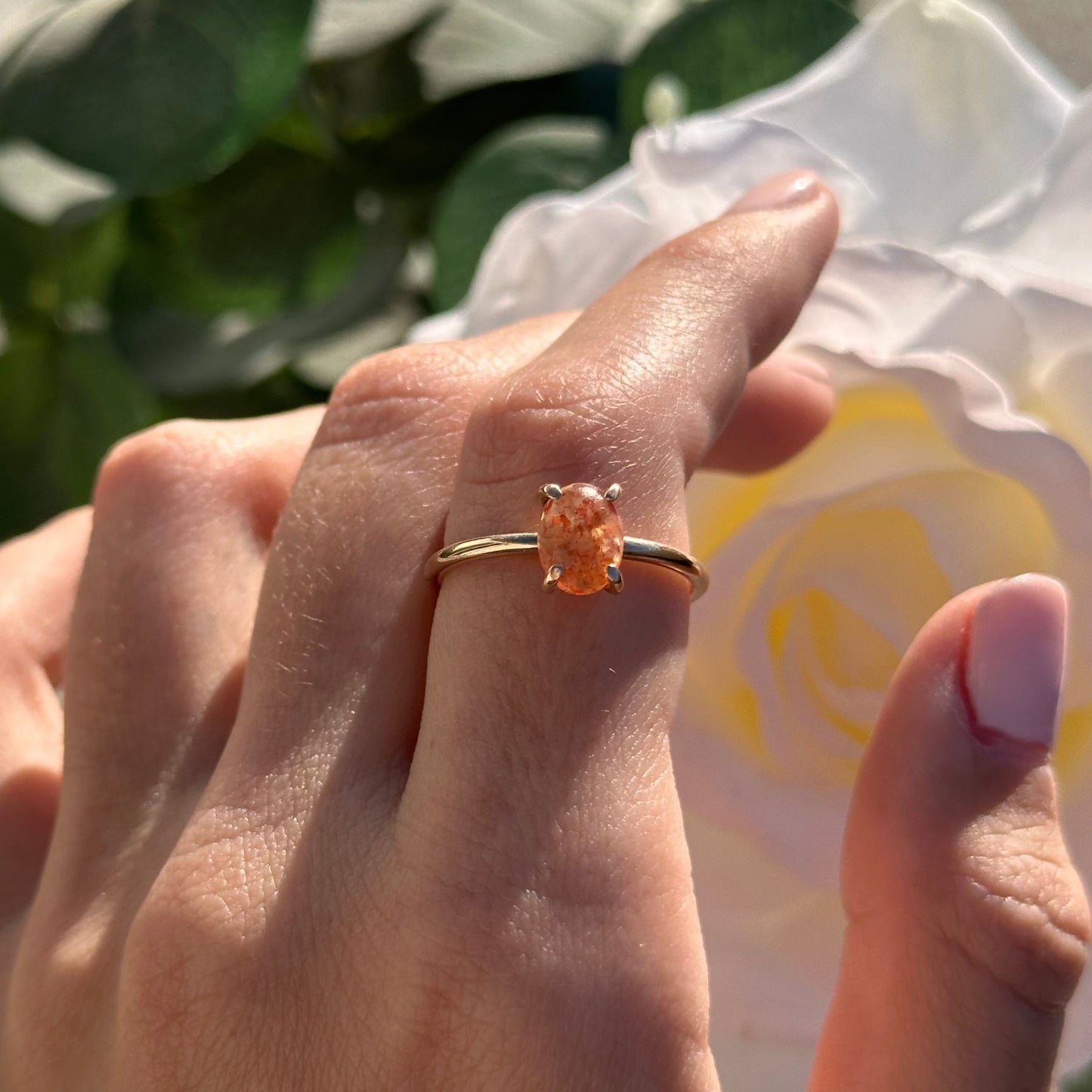 Sunstone Ring - Size 8